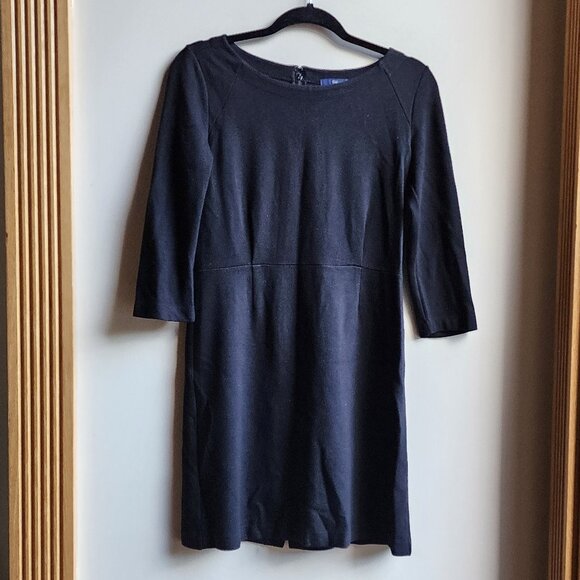 GAP Black Classic Shift Dress Size 4 - Picture 1 of 16